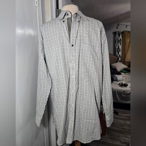 Paul Fredrick non-iron two-ply cotton pinpoint Long Sleeve Shirt Slim Fit